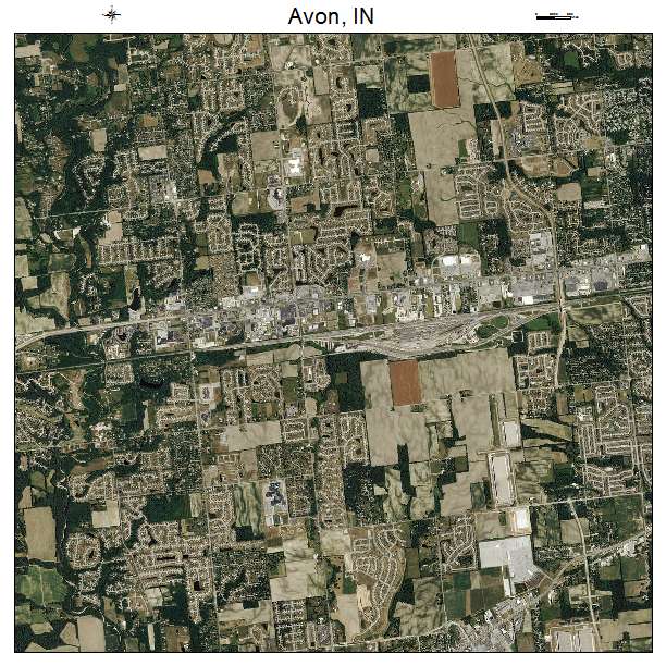 Aerial View of Avon Indiana